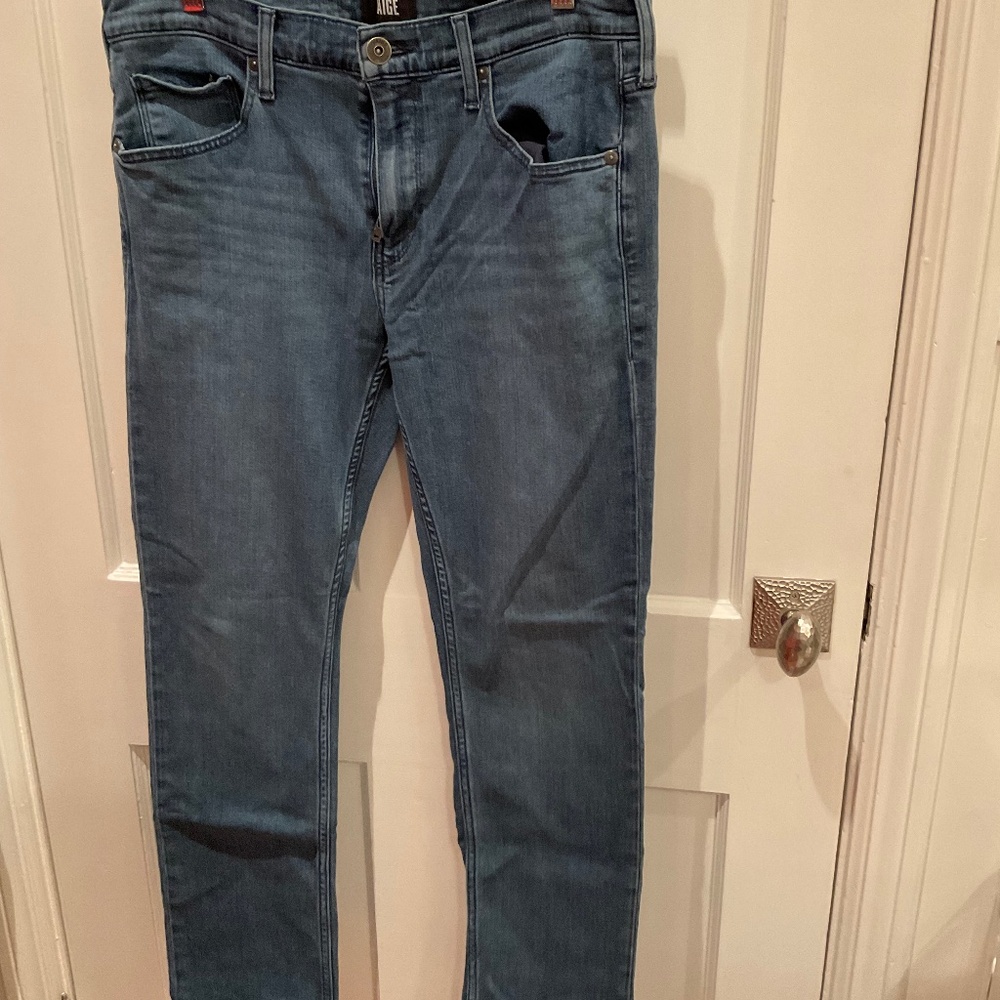 Mens Paige balboa colored jeans  32” waist, 30” length Federal slim straight